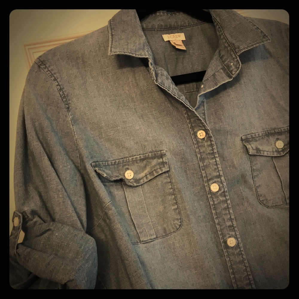The Perfect JCrew Denim Shirt!